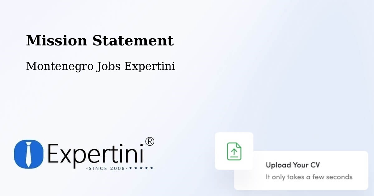 Corporate Mission – Bar - Montenegro Jobs Expertini