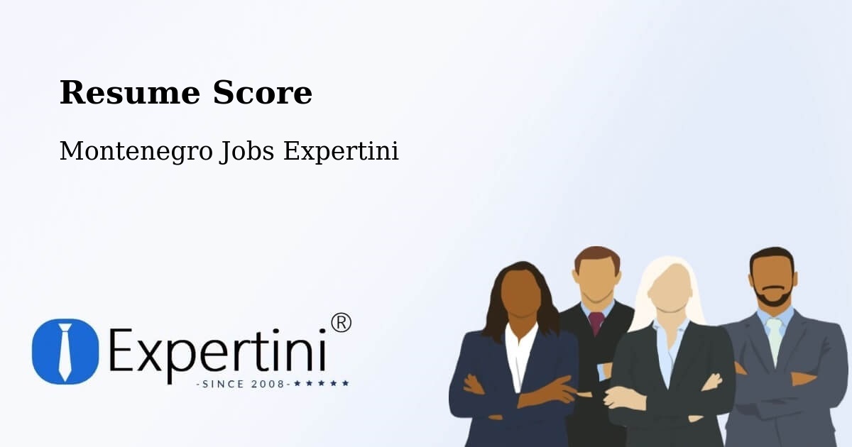 Resume Score & Job Description Match Tool – Bar - Montenegro Jobs Expertini